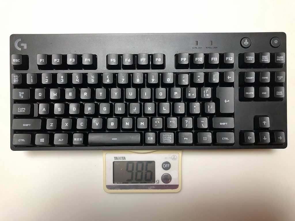 Pro ゲーミングキーボード　重さ