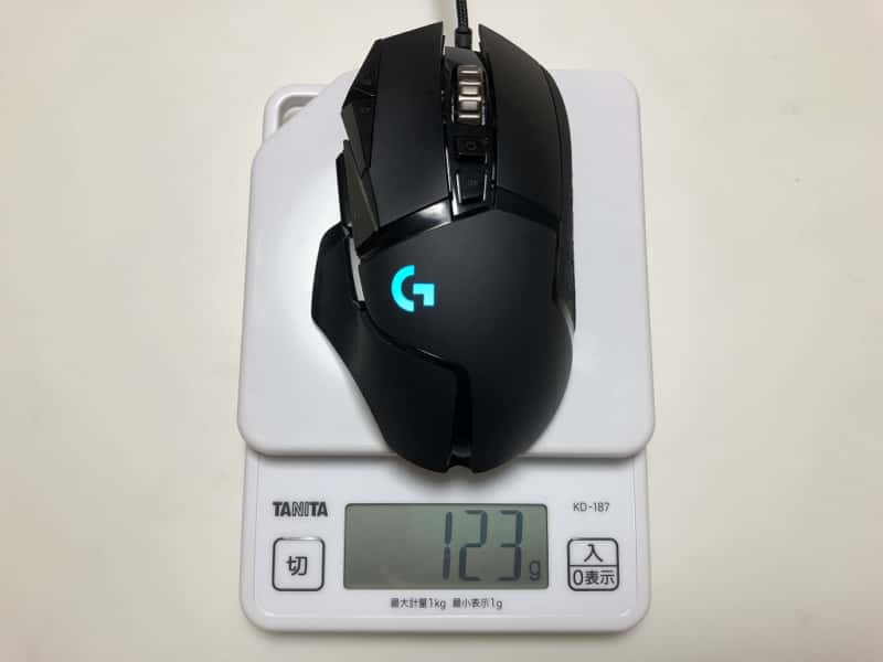 G502 HERO 重さ