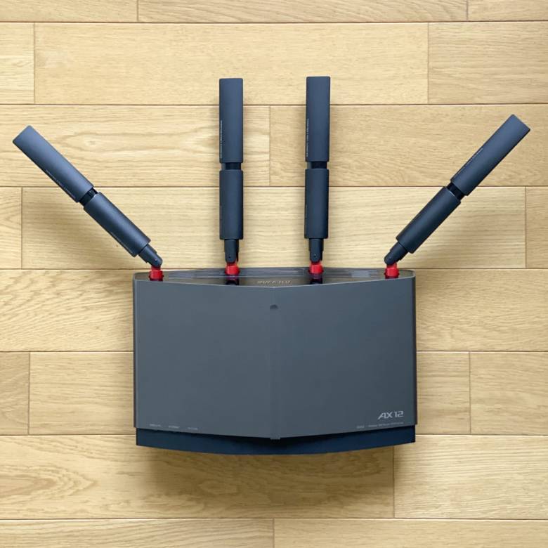 BUFFALO WXR-6000AX12SはデュアルバンドのWi-Fi6対応ルーター