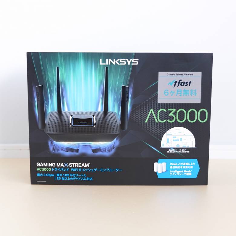 Linksys MR9000X AC3000の外箱