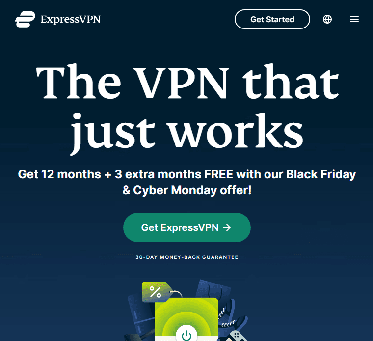 ExpressVPNの公式サイト