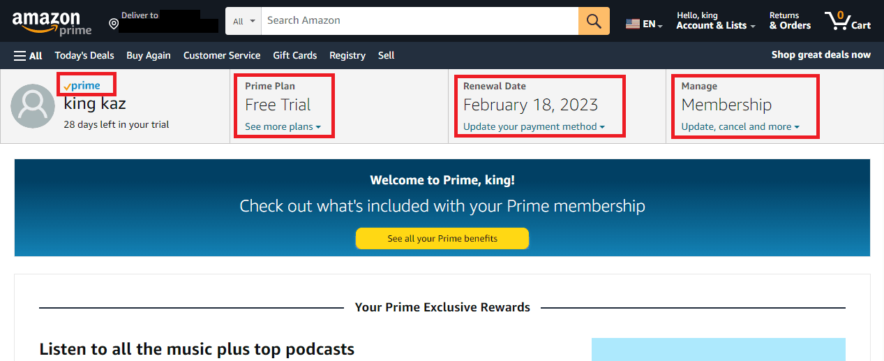 Amazonプライムの契約状況