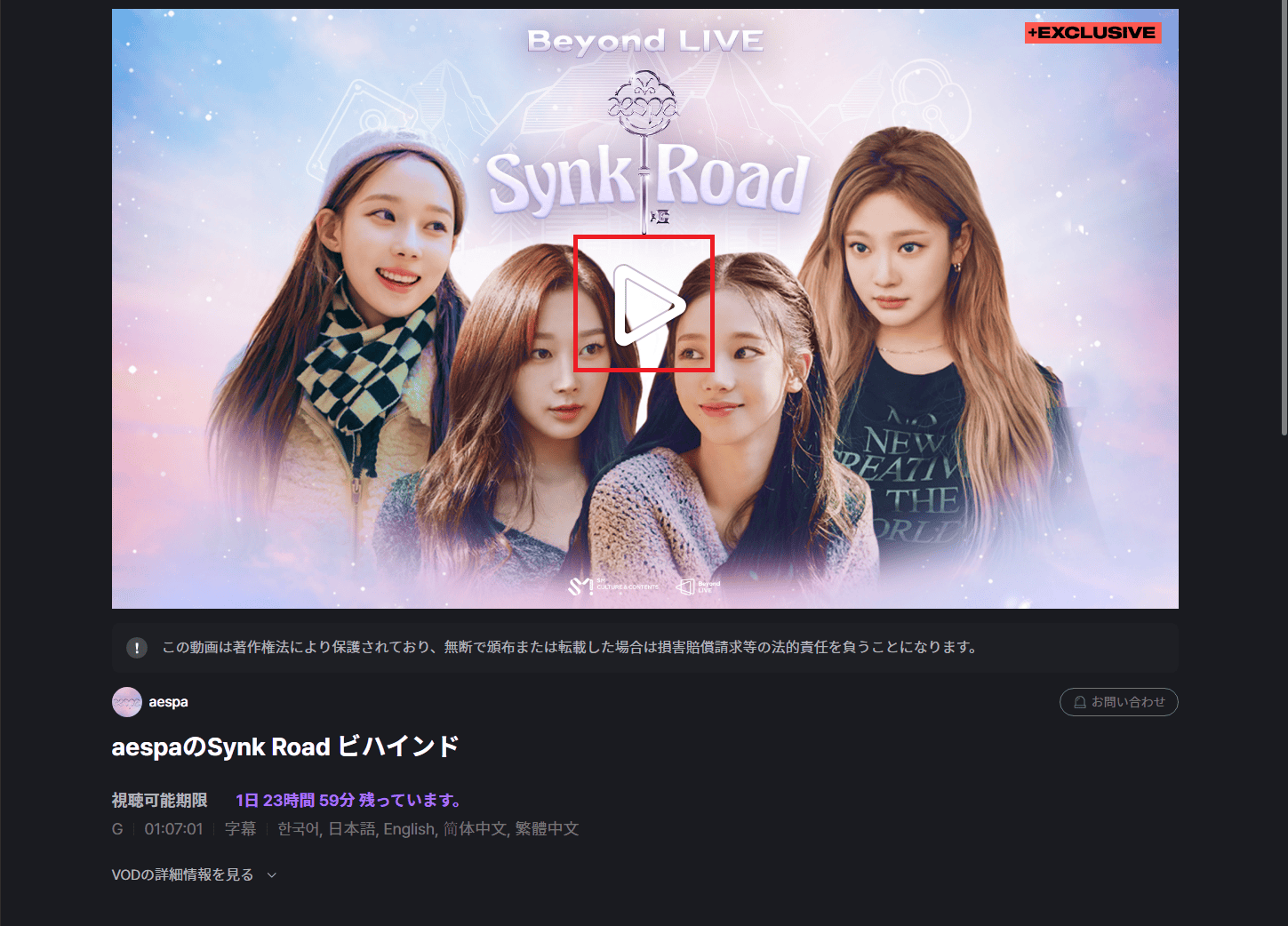 VPN経由でBeyond LIVEを視聴する②