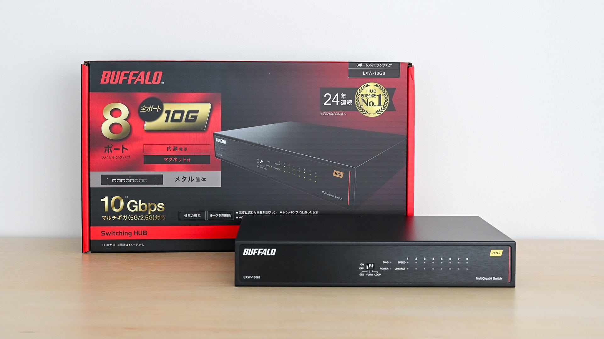 な*き様 LXW-10G8/BUFFALO 8ポート 10Gbps スイッチング BUFFALO LXW-10G8をレビュー！バッファローから全10Gbps対応の8