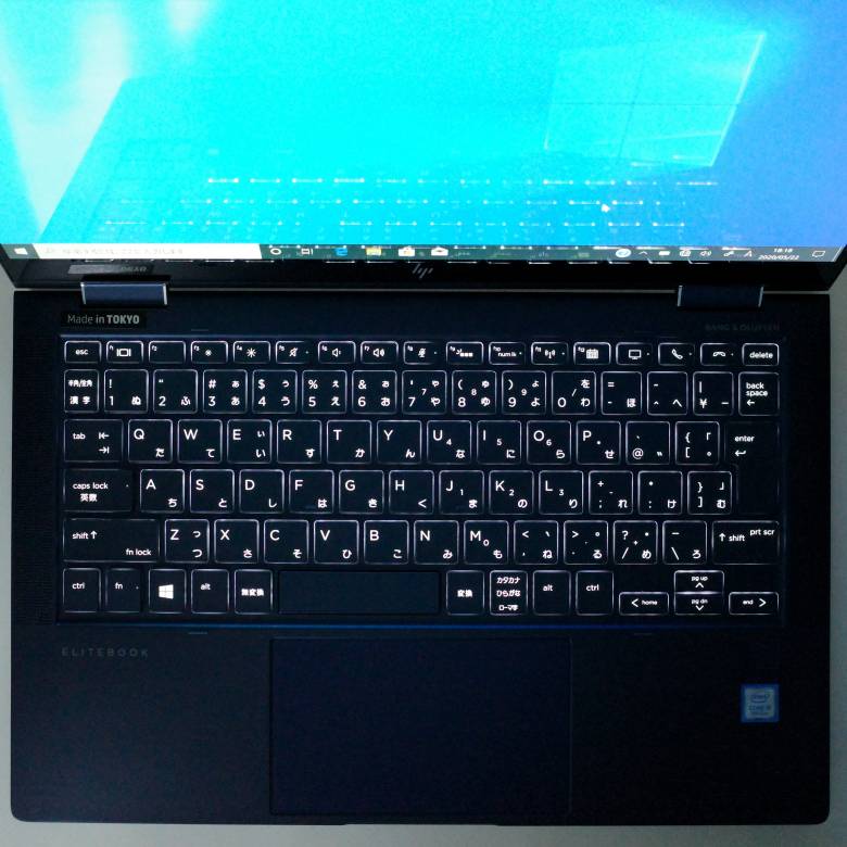 HP Elite Dragonfly G2はバックライト搭載