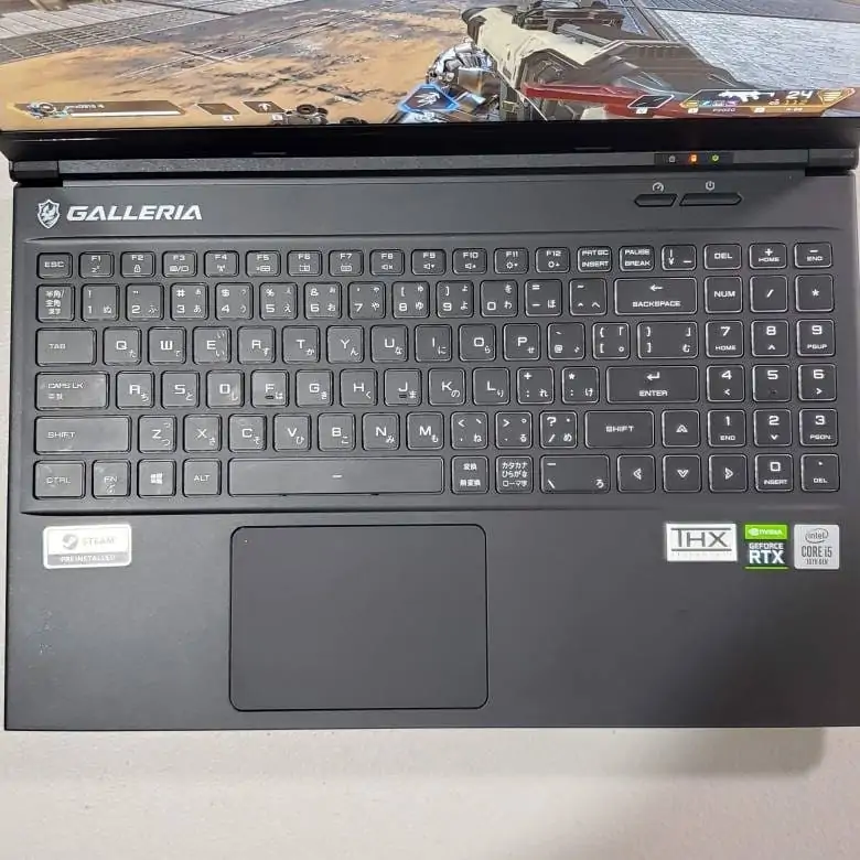 GALLERIA GCL2060RGF5のキーボード