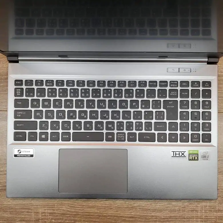 GALLERIA XL7C-R36のキーボード
