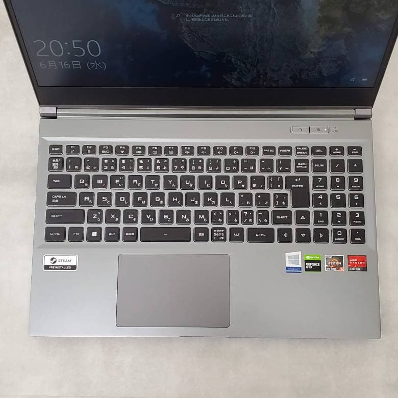GALLERIA RL5R-G50Tのキーボード
