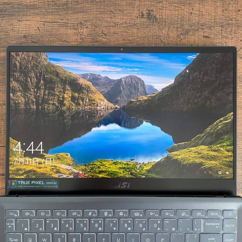 MSI Prestige 14 A11のディスプレイ解像度はフルHD