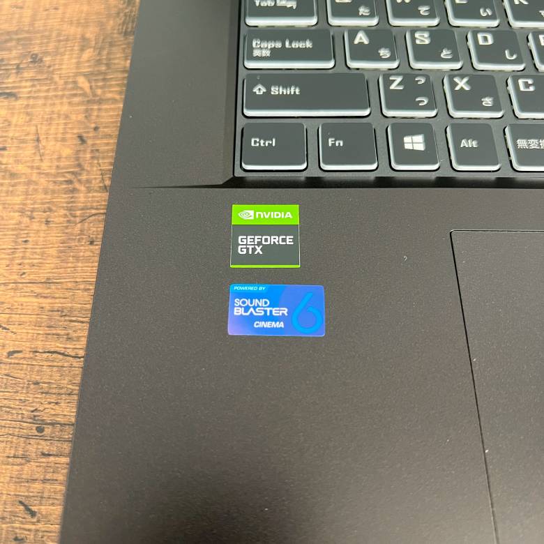 mouse K7はGeForce GTX 1650 4GBのGPUを搭載