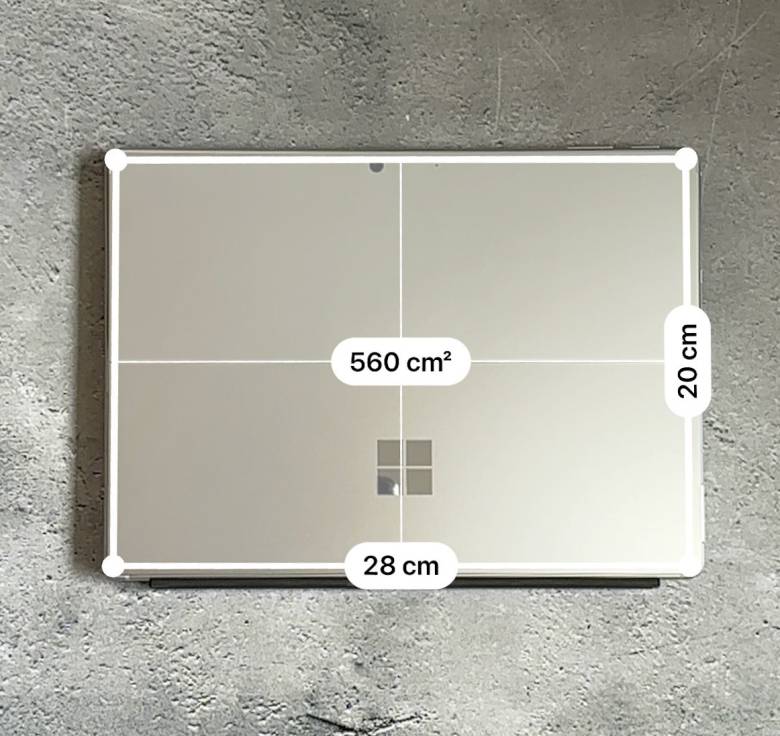 Surface Pro 9のサイズは287 x 209mm