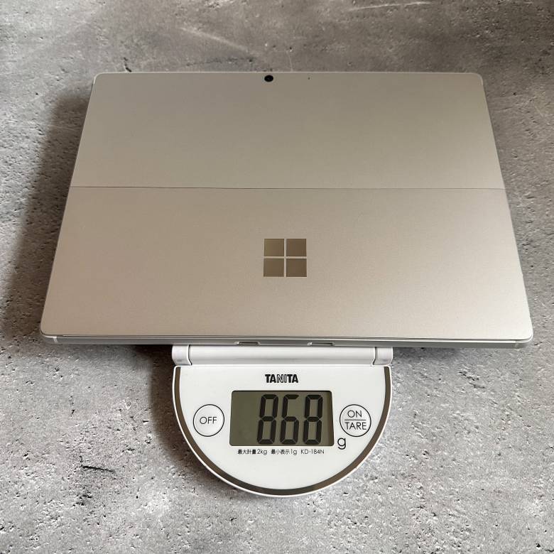 Surface Pro 9の重量