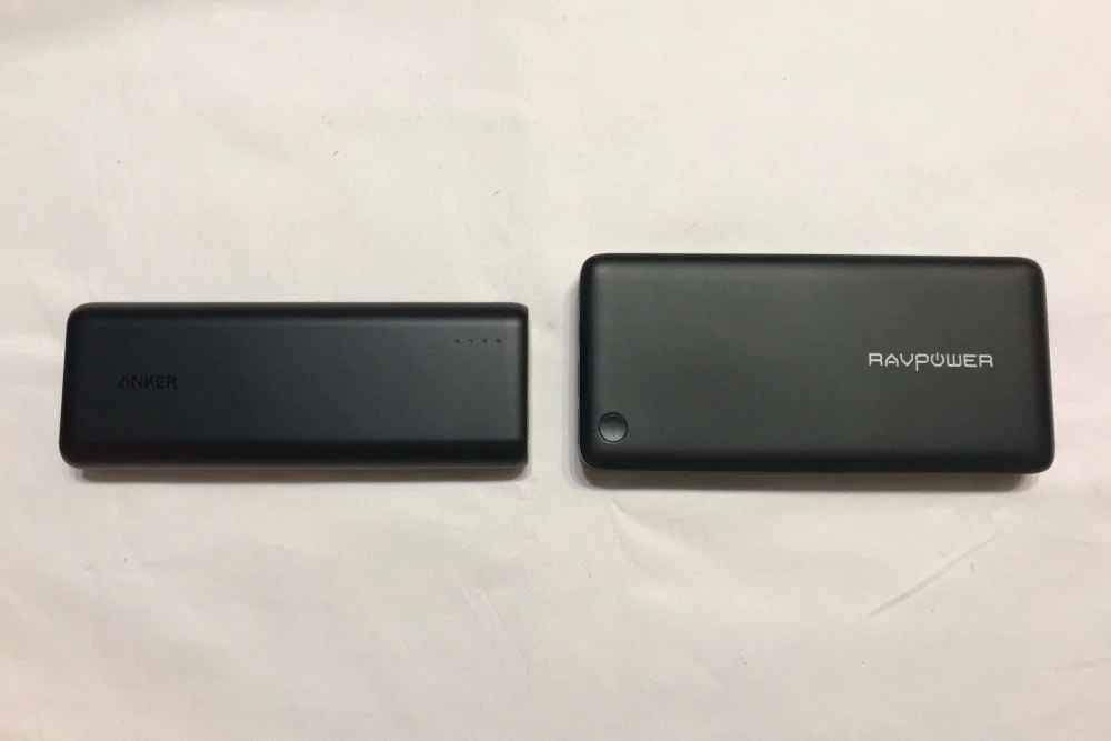 RAVPOWER ポータブル充電器 20100Ah ケース付き RAVPower RP-PB059レビュー】ハブ機能付きのPD対応USB-C搭載