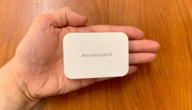 【窒化ガリウムUSB-C充電器レビュー】RAVPower RP-PC104はMacBookも充電できる小型PDチャージャー【45W】
