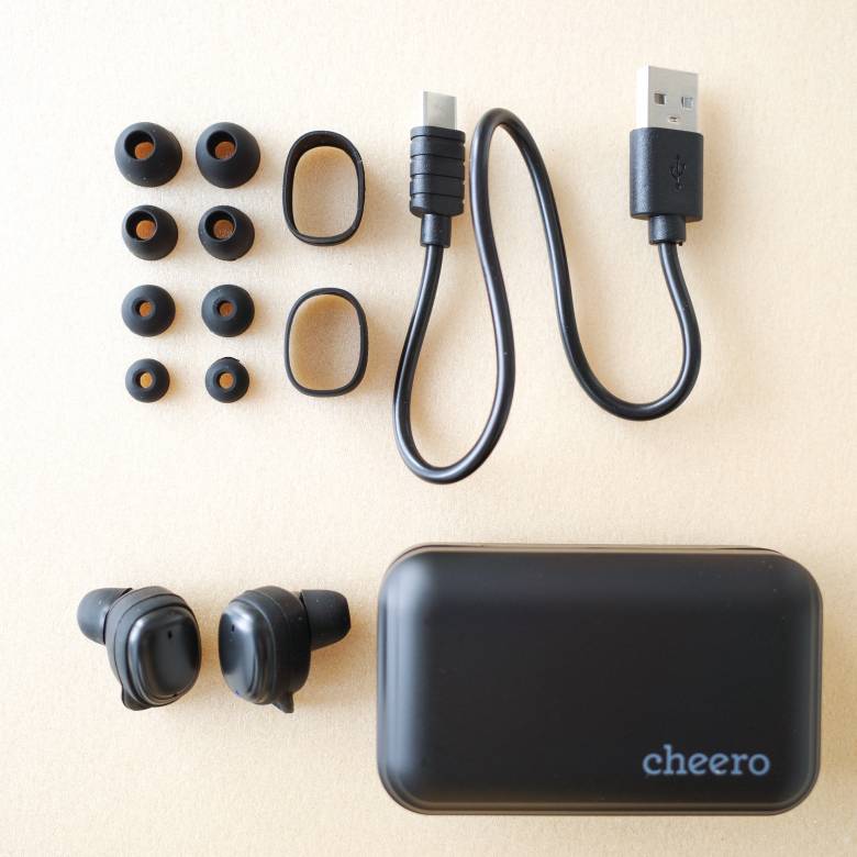 cheero Wireless Earphones Bluetooth 5.1の付属品