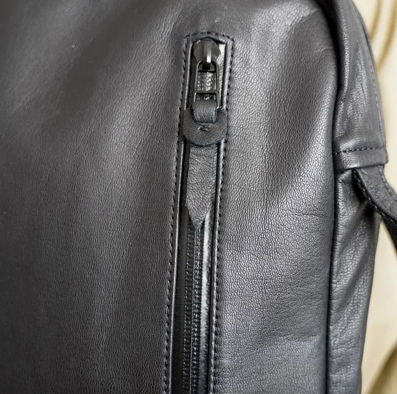 Damasquina別注2WAYバッグのファスナーは止水仕様
