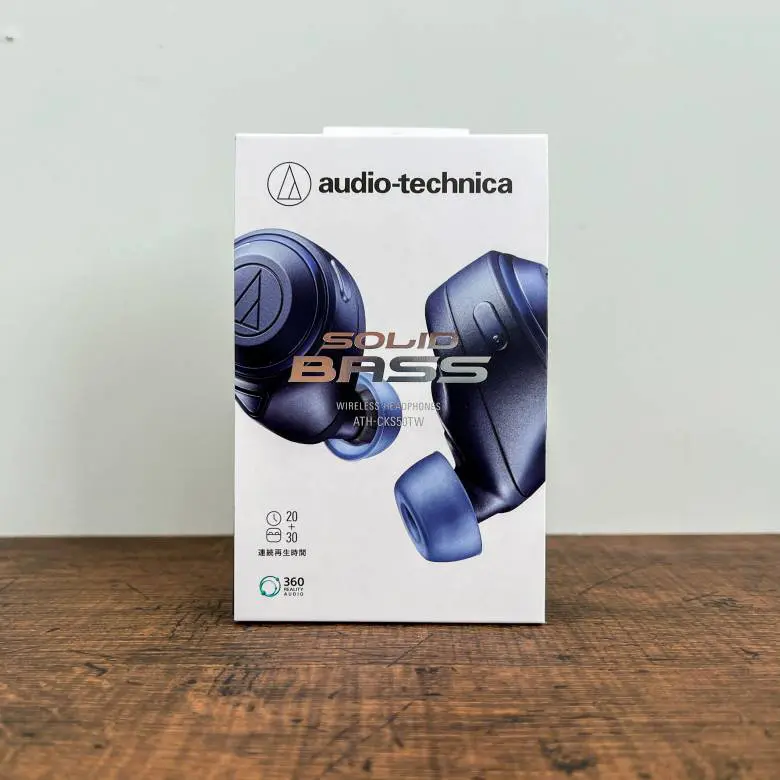 audio-technica ATH-CKS50TW ワイヤレスイヤホン ブルー audio-technica ATH-CKS50TWをレビュー！50時間のロング