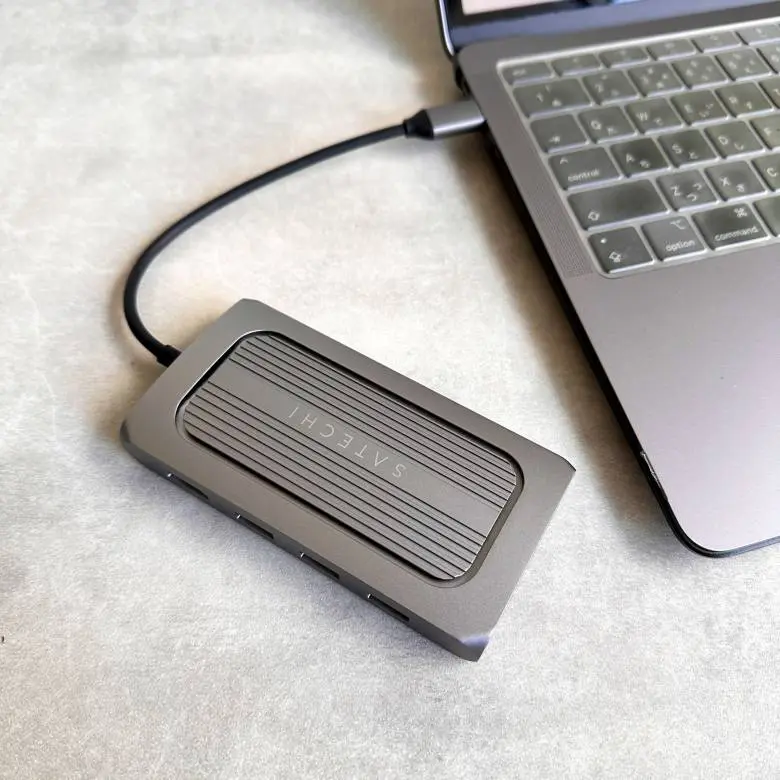 Satechi USB4 マルチ USB-Cハブ 9in1をレビュー！最大8KのHDMI出力に