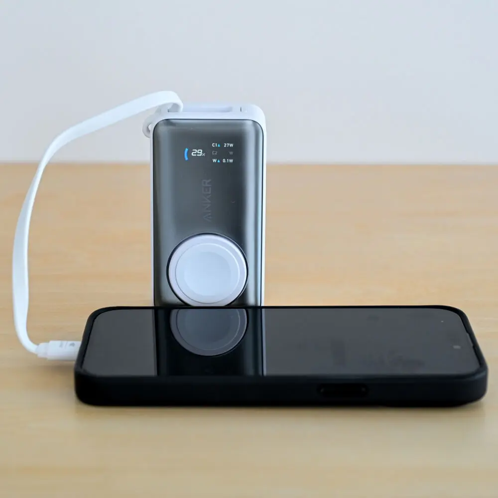 Anker MagGo Power Bank (10000mAh, 35W, For Apple Watch)をレビュー