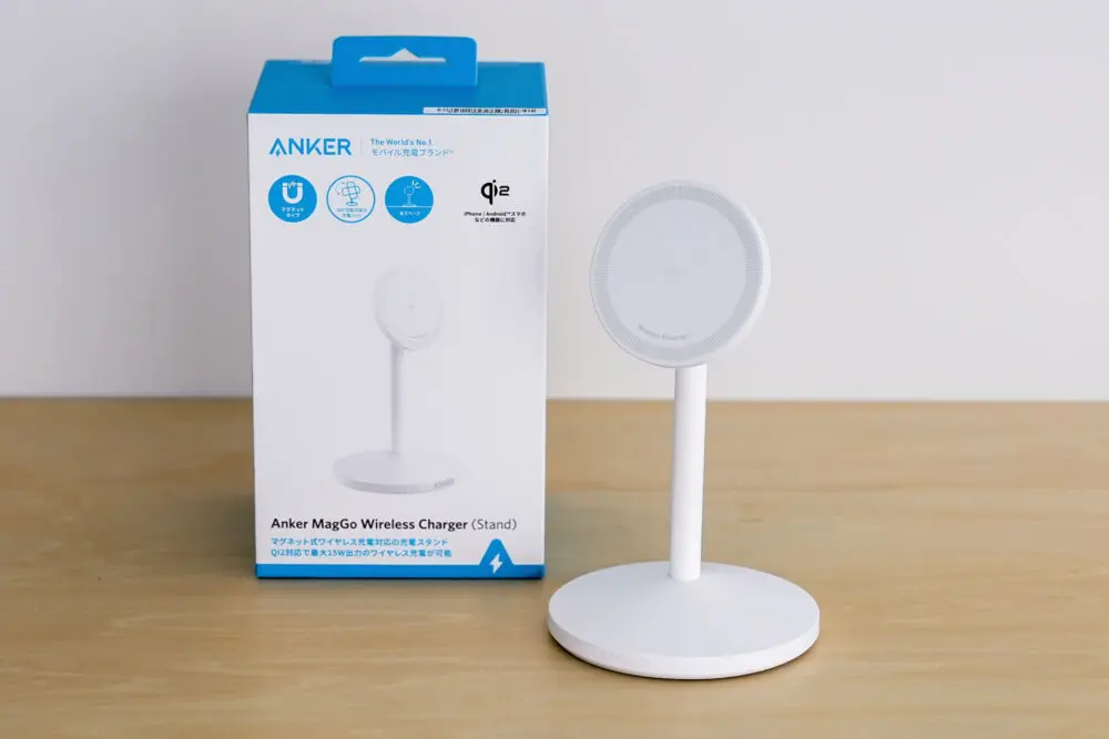 Anker - Anker MagGo Wireless 充電スタンド Anker MagGo Wireless Charging Station (3-in-1 Pad