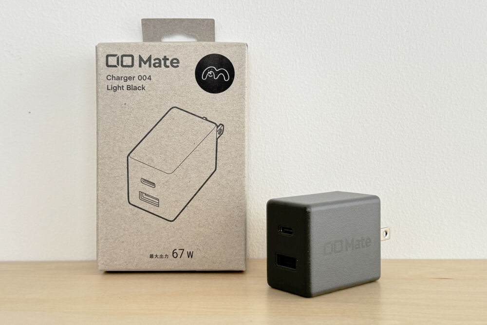 CIO Mate Charger004をレビュー！USB-C + Aのカジュアルな60W充電器