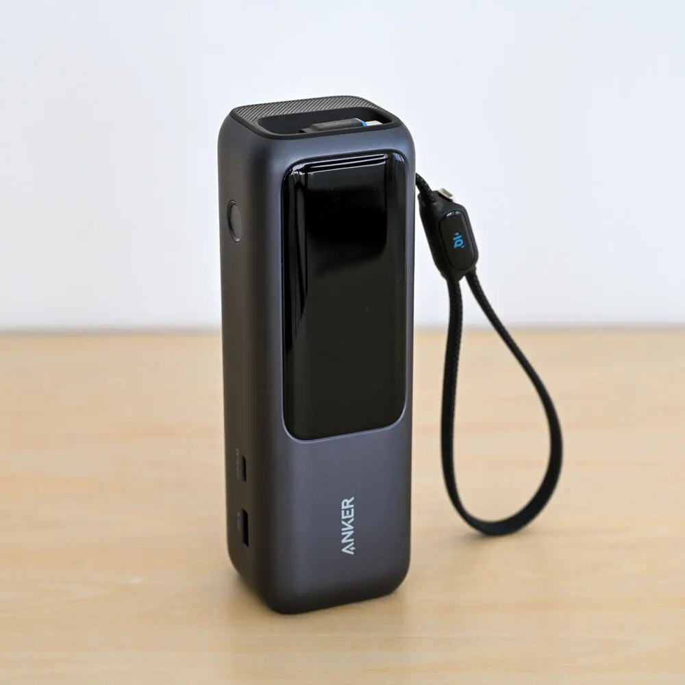 【なのは】ANKER POWER BANK 25,000mAh Anker Power Bank (25000mAh, Built-In & 巻取り式USB-Cケーブル