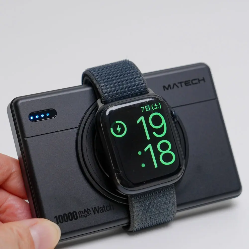 MATECH MagOn Watch 10000 ブラックモバイルバッテリー - メルカリ