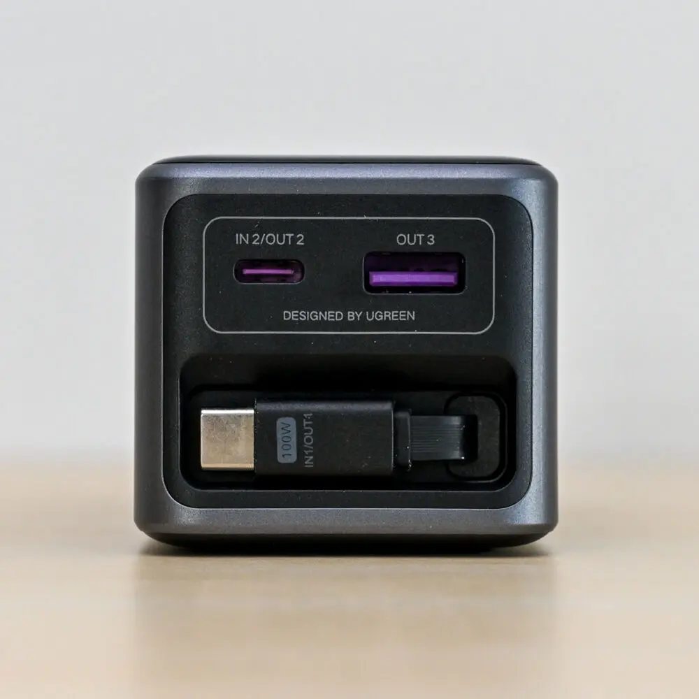 UGREEN Nexode 巻取式USB-Cケーブル内蔵モバイルバッテリー (20000mAh