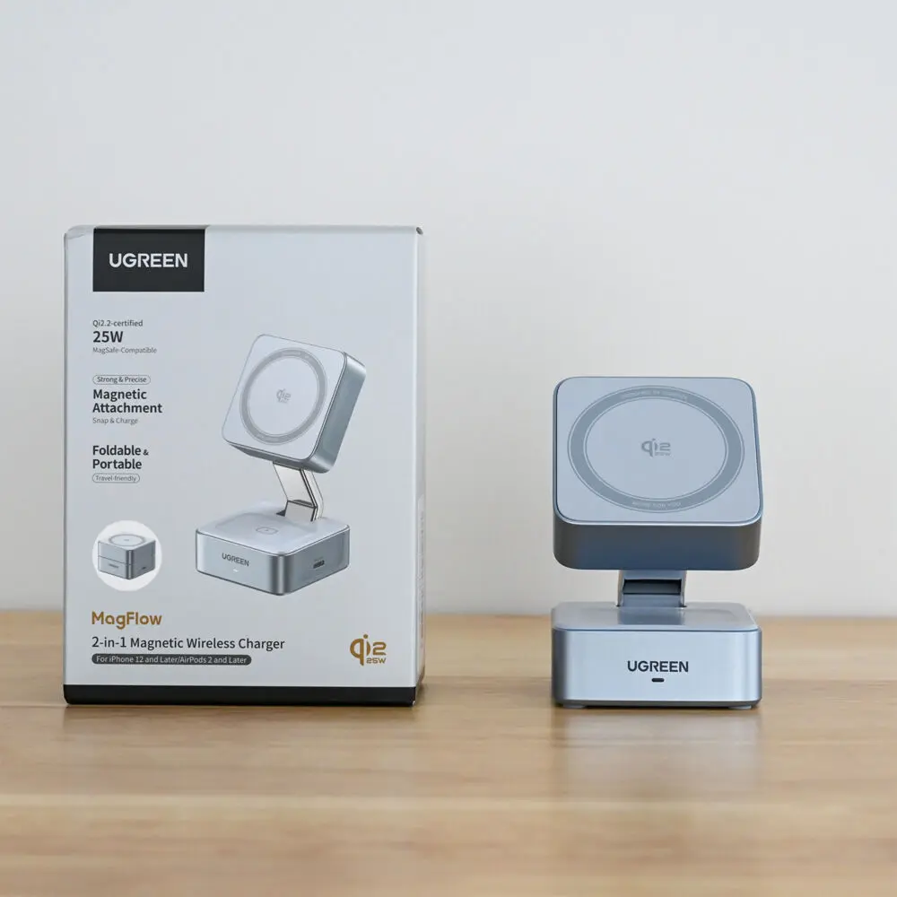 UGREEN 25W 2-in-1 マグネットワイヤレス充電器 35569-4.png?v=1726309190&width=800