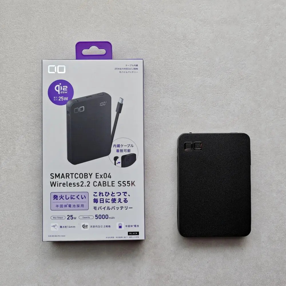 SMARTCOBY Ex04 モバイルバッテリー 5000mAh SMARTCOBY Ex04 Wireless2.2 CABLE SS5K | 株式会社CIO（シーアイオー